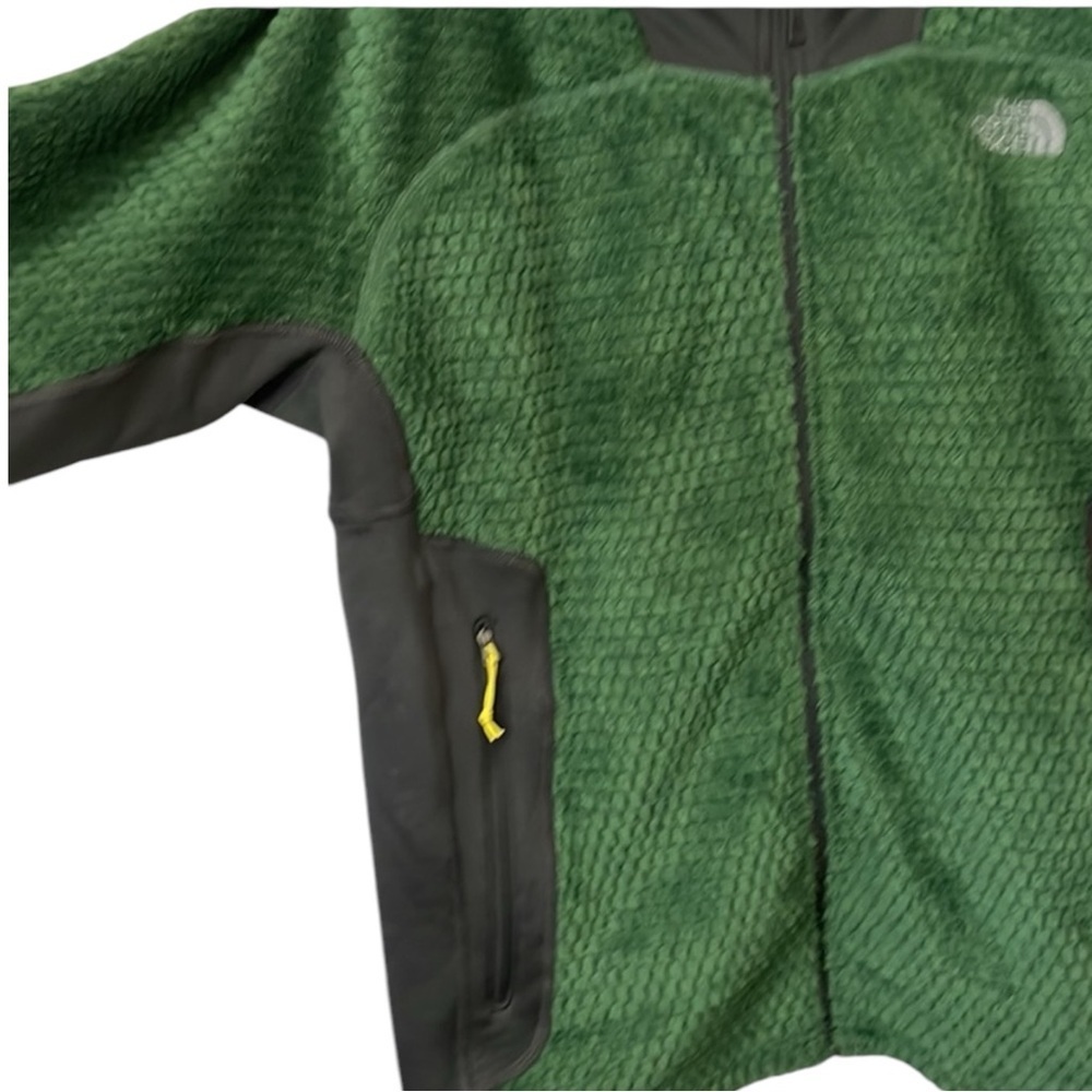 THE NORTH FACE Malbec Grizzly Pack Polartek Fleece Full Zip Jacket in Green XL - Picture 5 of 14